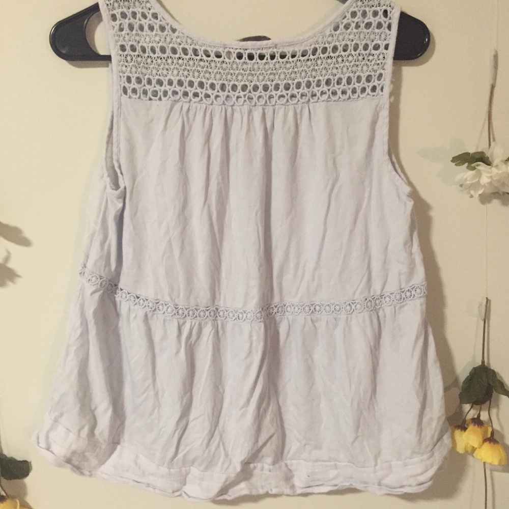 Loft Crochet Tank Top 🌊